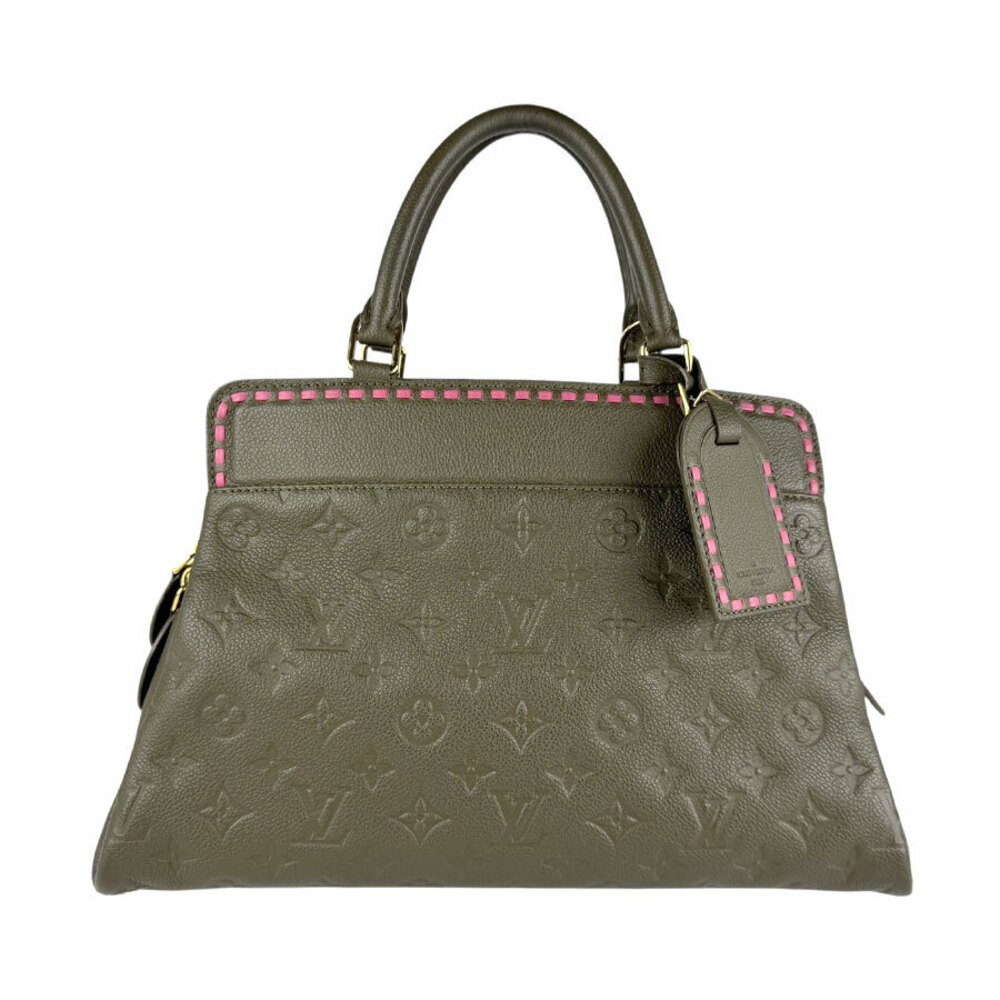 Louis Vuitton 2way Shoulder Bag Monogram Empreinte Vosges Khaki Brown Green